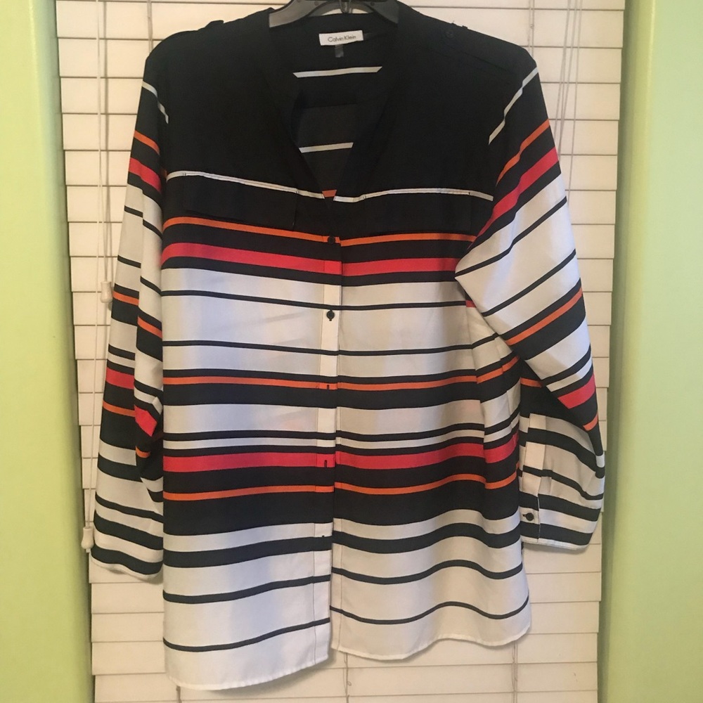 CALVIN KLEIN WORK BLOUSE BUTTON DOWN SIZE 1X